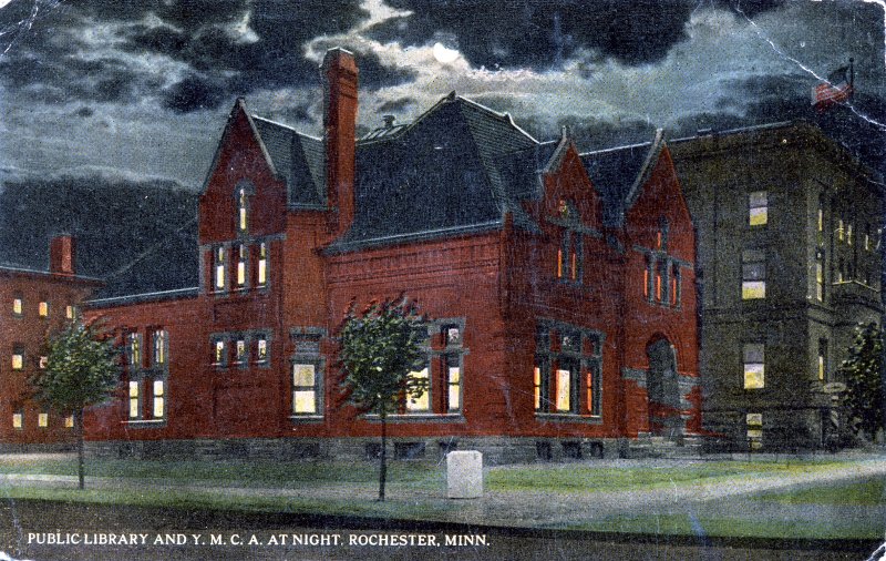 Library at night